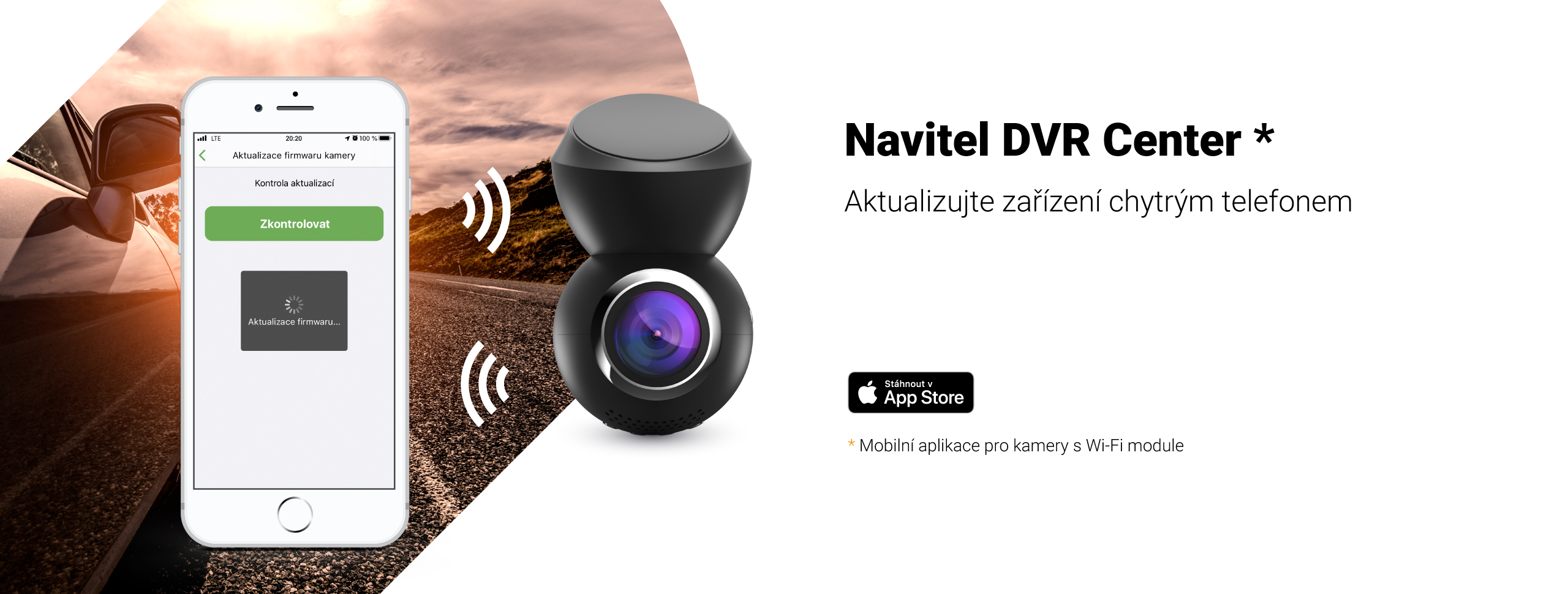 Uživatelé systému iOS mohou nyní aktualizovat firmware kamery prostřednictvím aplikace Navitel DVR Center