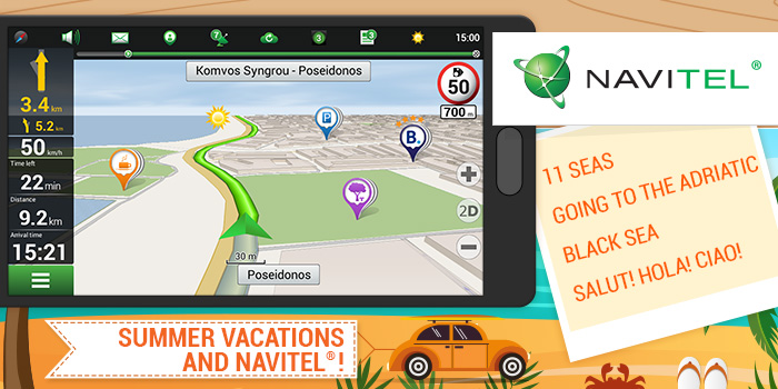 Paquetes especiales de mapa NAVITEL® para sus vacaciones de verano